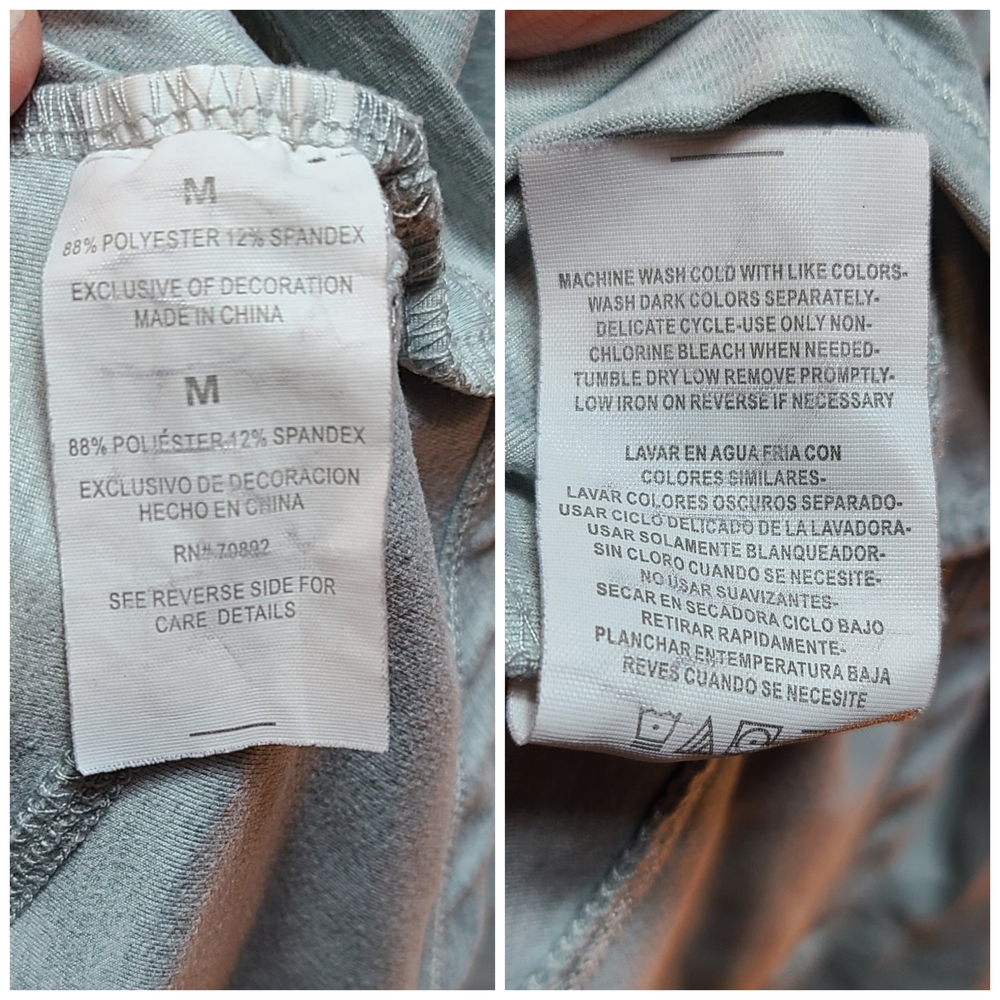 Apana Heather Gray Zip-Up Top - Picture 4 of 5